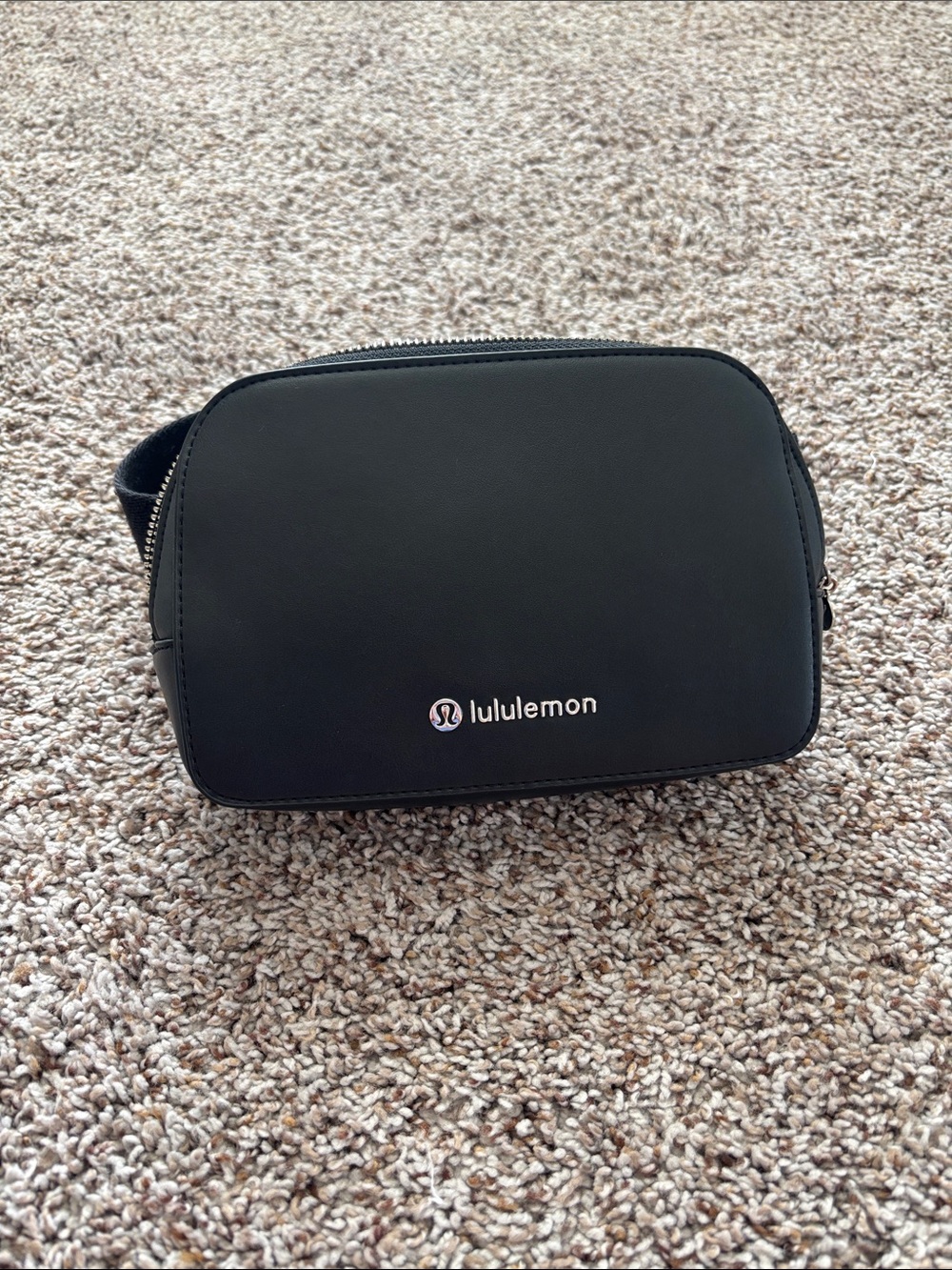 lululemon athletica Black Women’s cactus leather Belt Bag with Logo